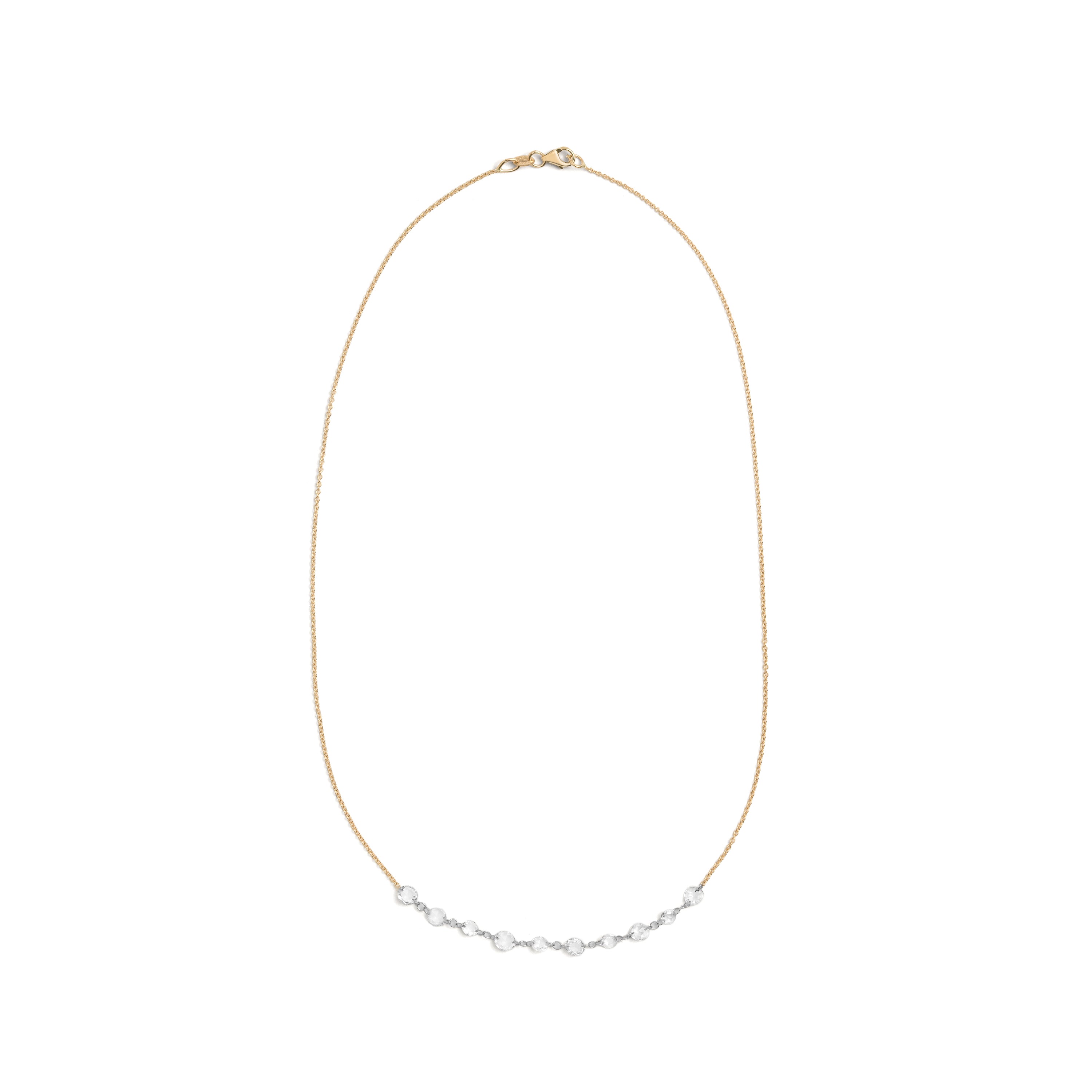 Lila Floating Rose Cut Necklace