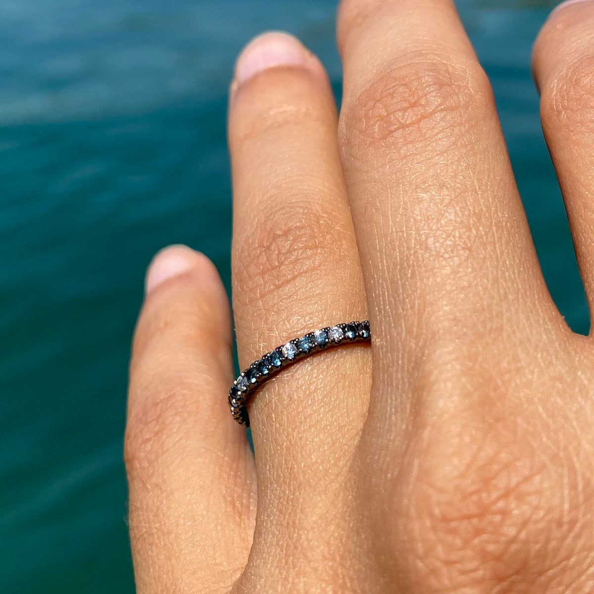 Aegean Blue Eternity Ring