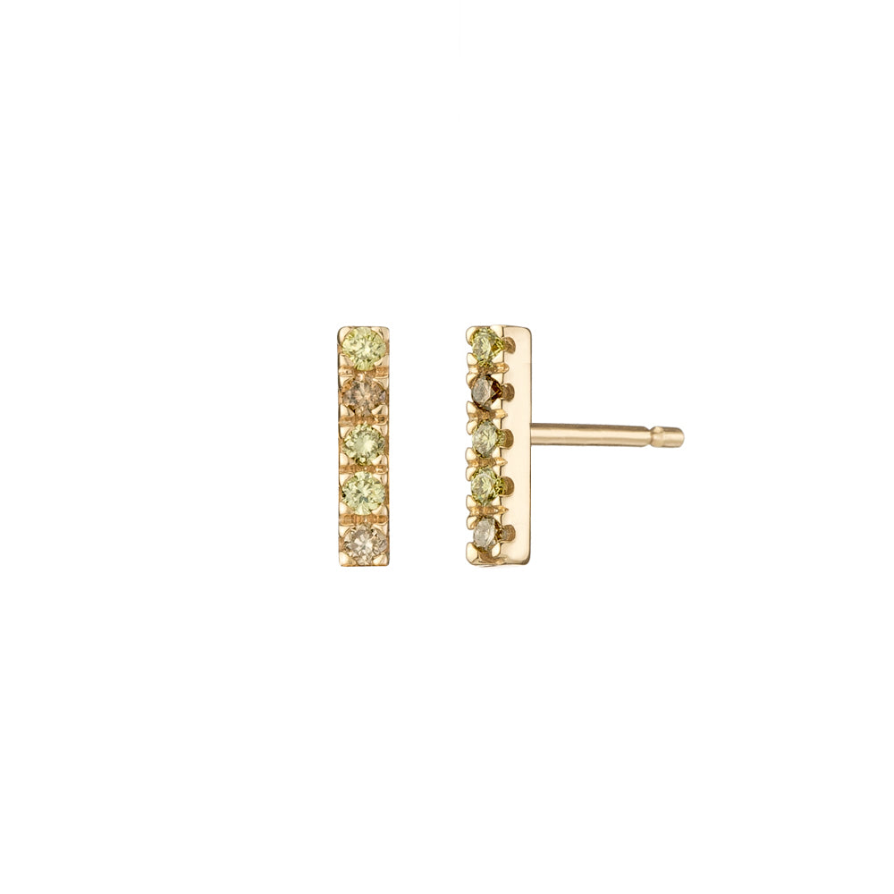 Aegean Green Bar Studs