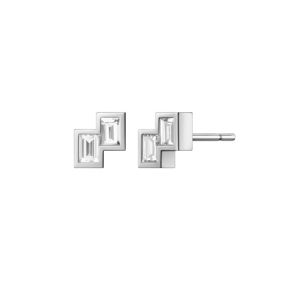 Selin Kent 14K Alana Earrings with White Diamond Baguettes