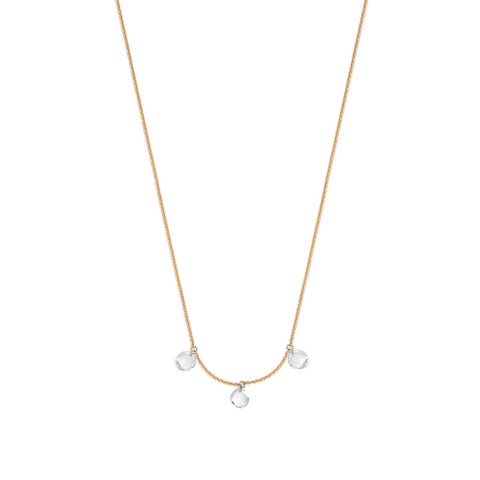 Rhea Necklace | White Diamond & Sapphire