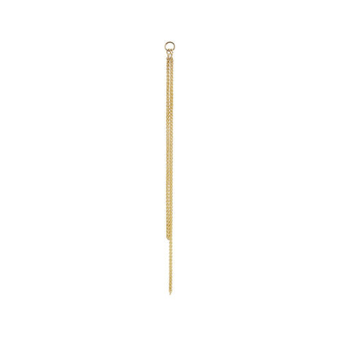 Helia Studs - Single Orange Sapphire