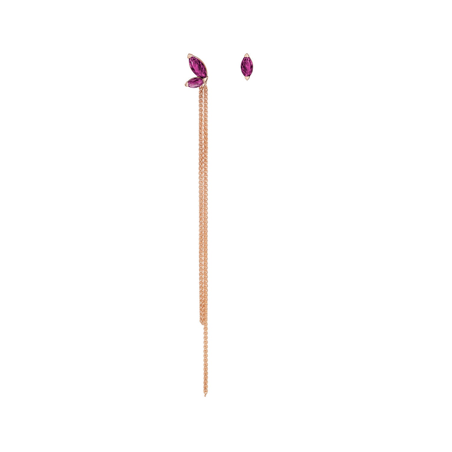 Defne Mismatch Earrings | Ruby