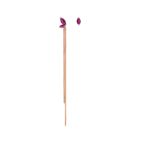 Defne Mismatch Earrings | Sapphire
