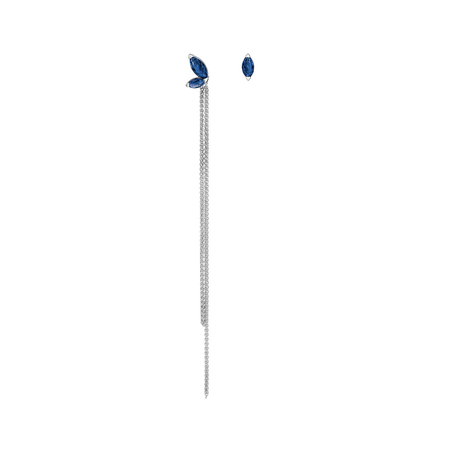 Selin Kent 14K Defne Mismatch Earrings with Sapphire