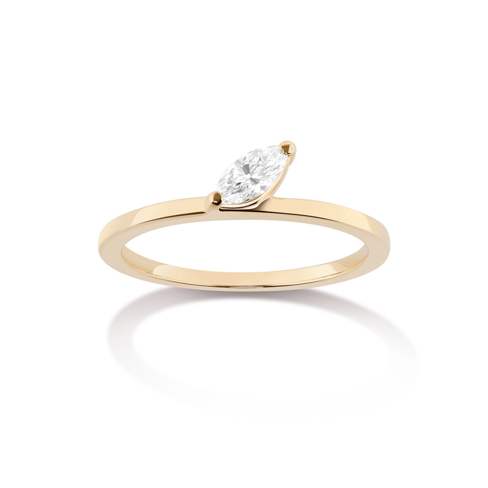 Defne Ring | White Diamond