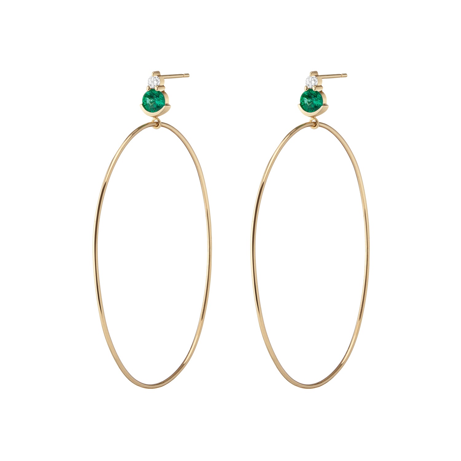 Ayda Hoops | Emerald