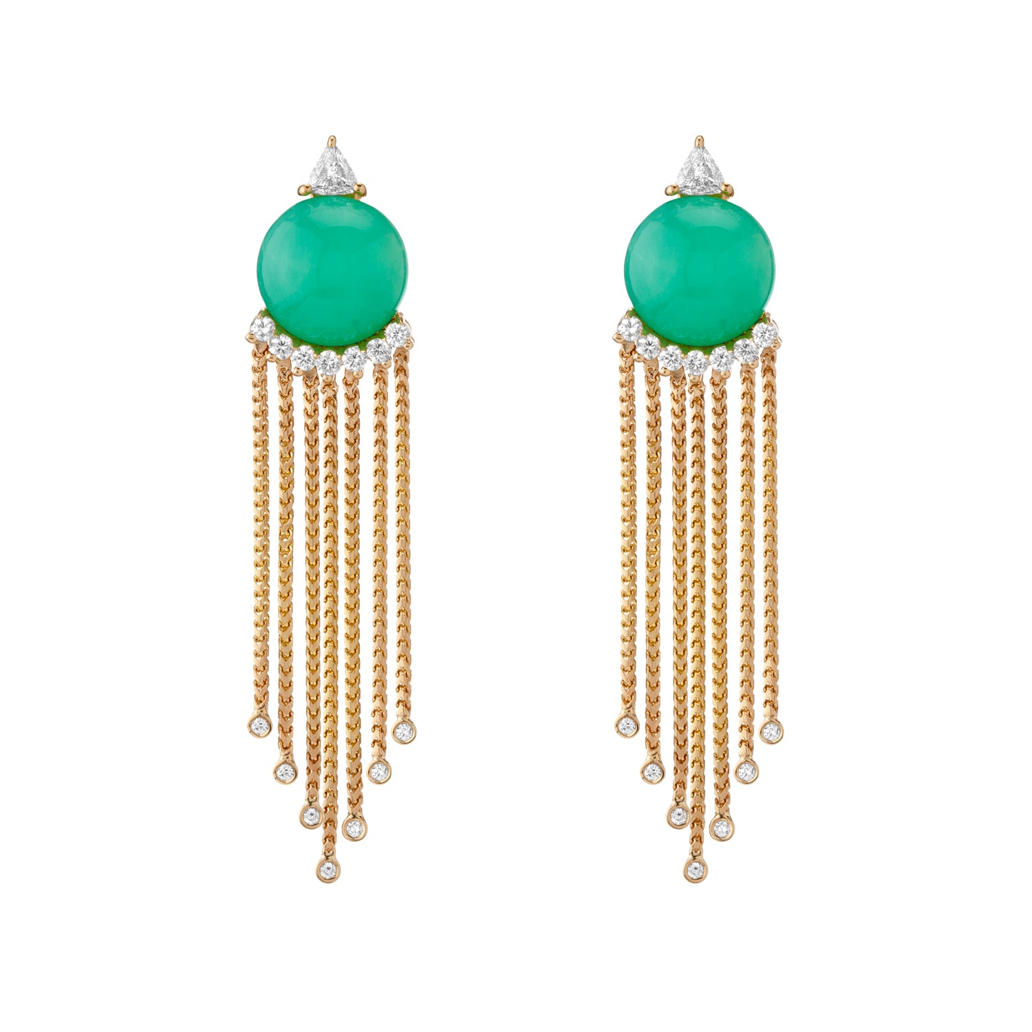Sema Earrings - Chrysoprase