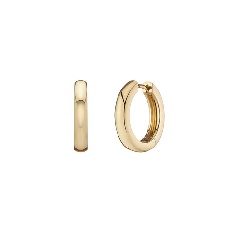 Helia Studs - Single Orange Sapphire