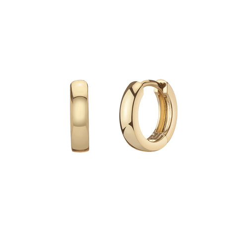 Helia Studs - Single Orange Sapphire