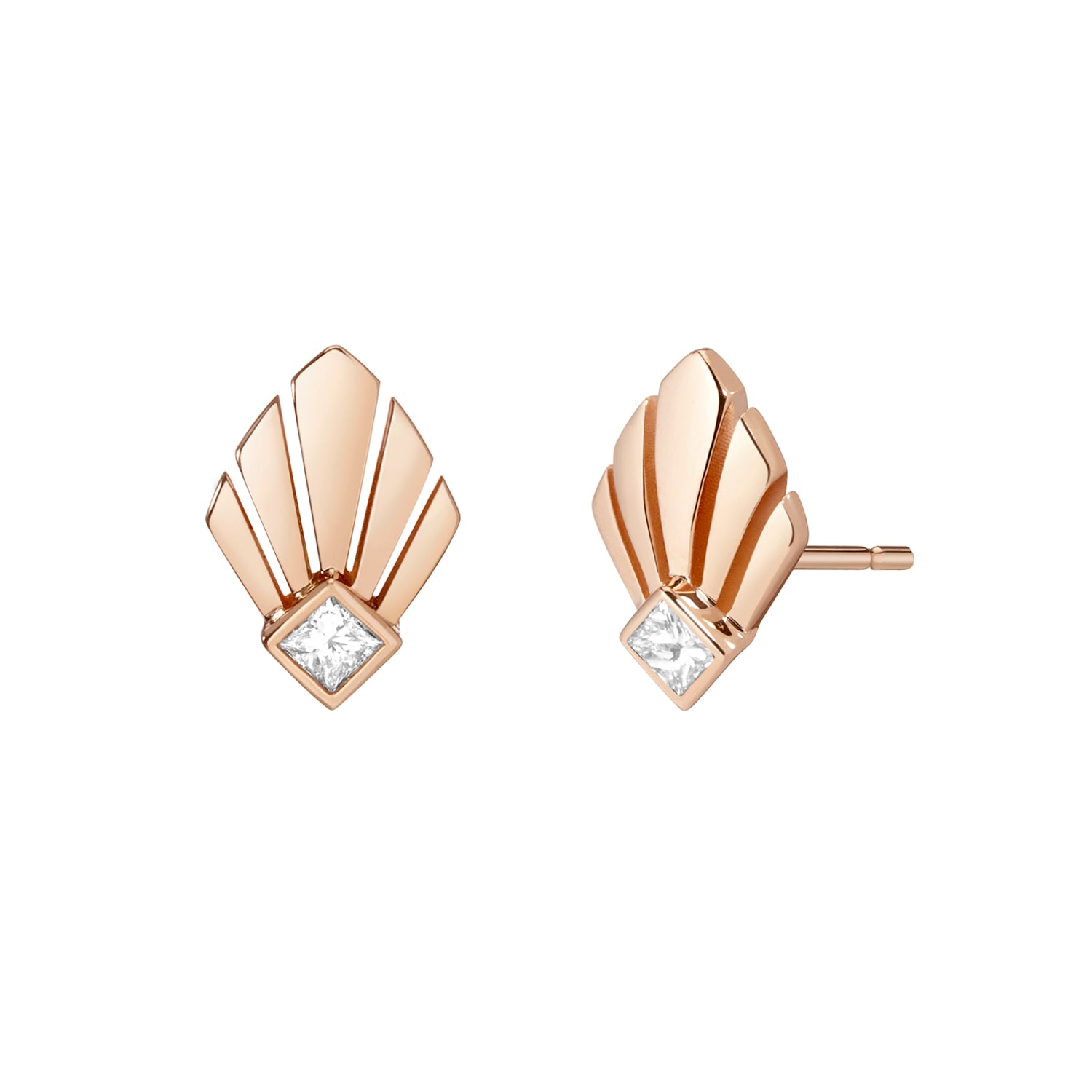 Josephine Studs | White Diamond