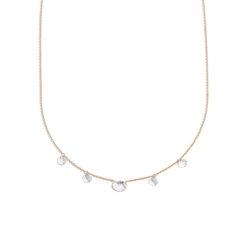 Gaia Chain Earrings | White Diamond