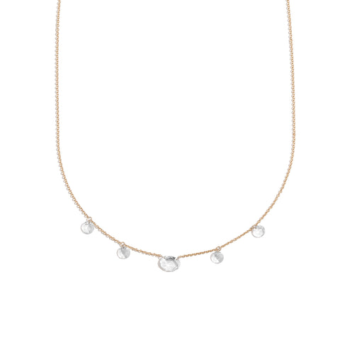 Rhea Necklace | White Diamond & Sapphire