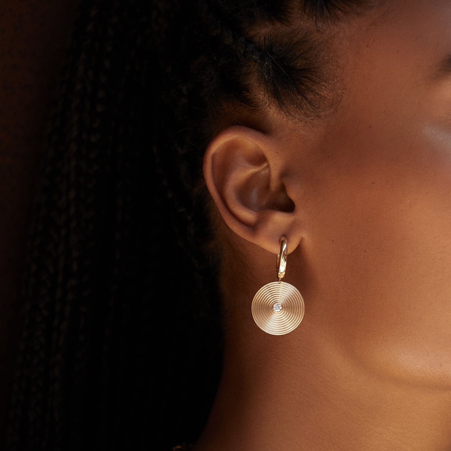 Nicola Hoop & Drop Earrings