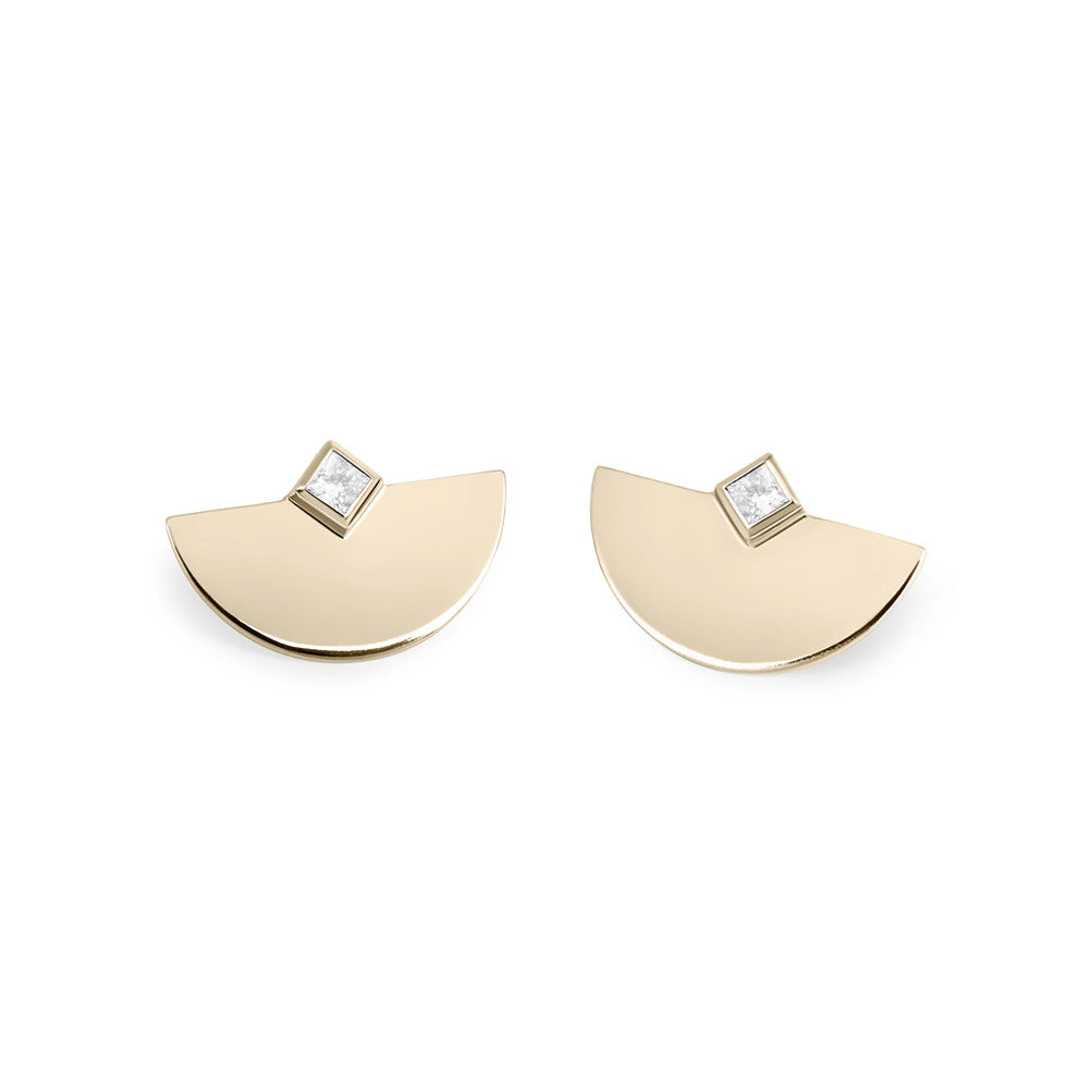 Nina Princess Cut Studs