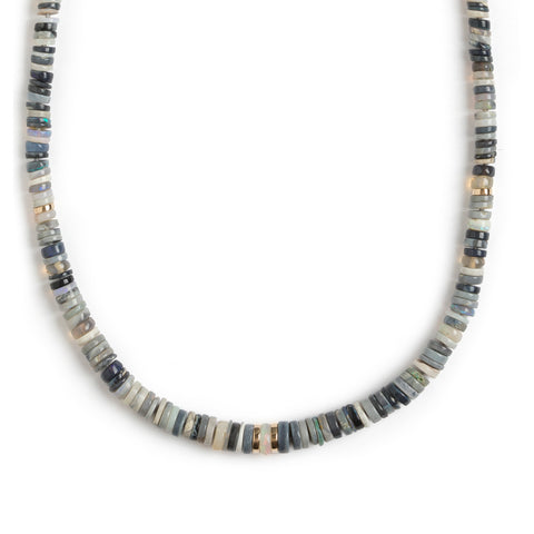 Rhea Necklace | White Diamond & Sapphire