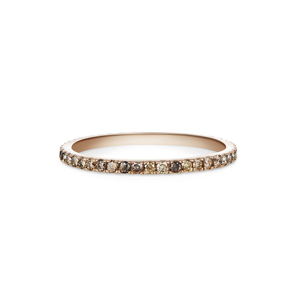 Pavé Eternity Band | Champagne Diamonds