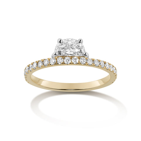 Ripple Ring - Yellow Diamond