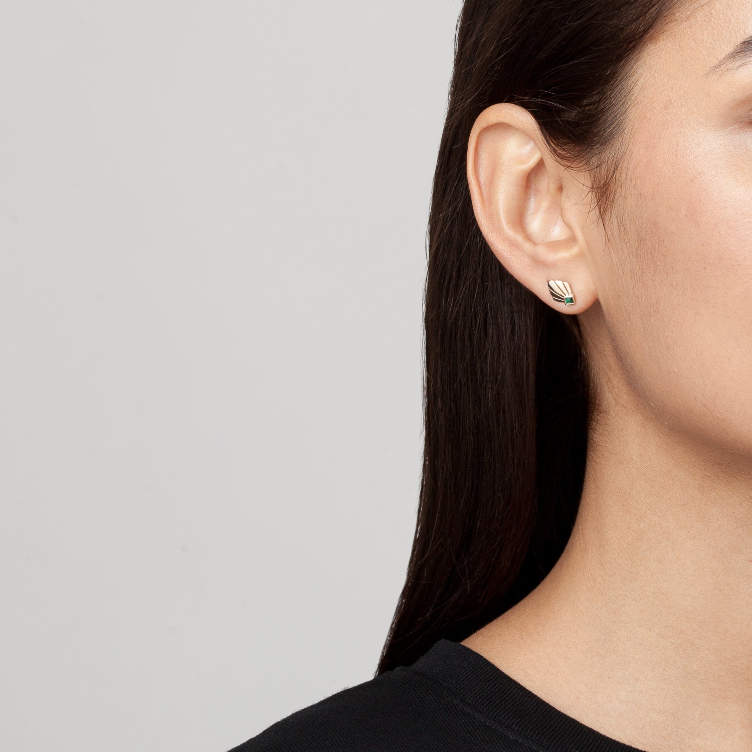Josephine Studs | Emerald