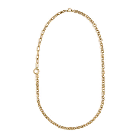 Rhea Necklace | White Diamond & Sapphire