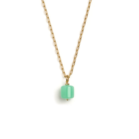 Rhea Necklace | White Diamond & Sapphire