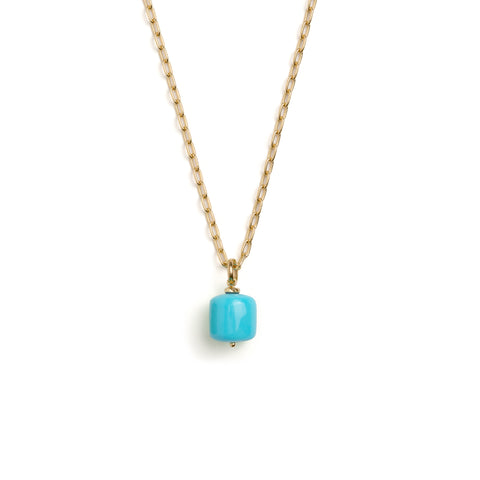 Rhea Necklace | White Diamond & Sapphire