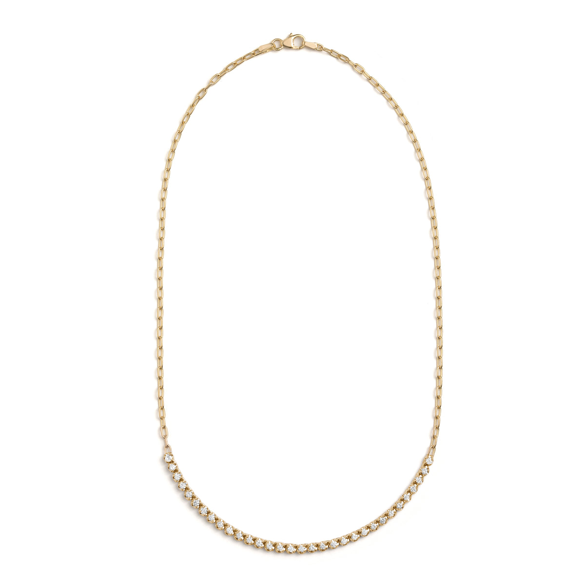 Simone Partial Tennis Necklace
