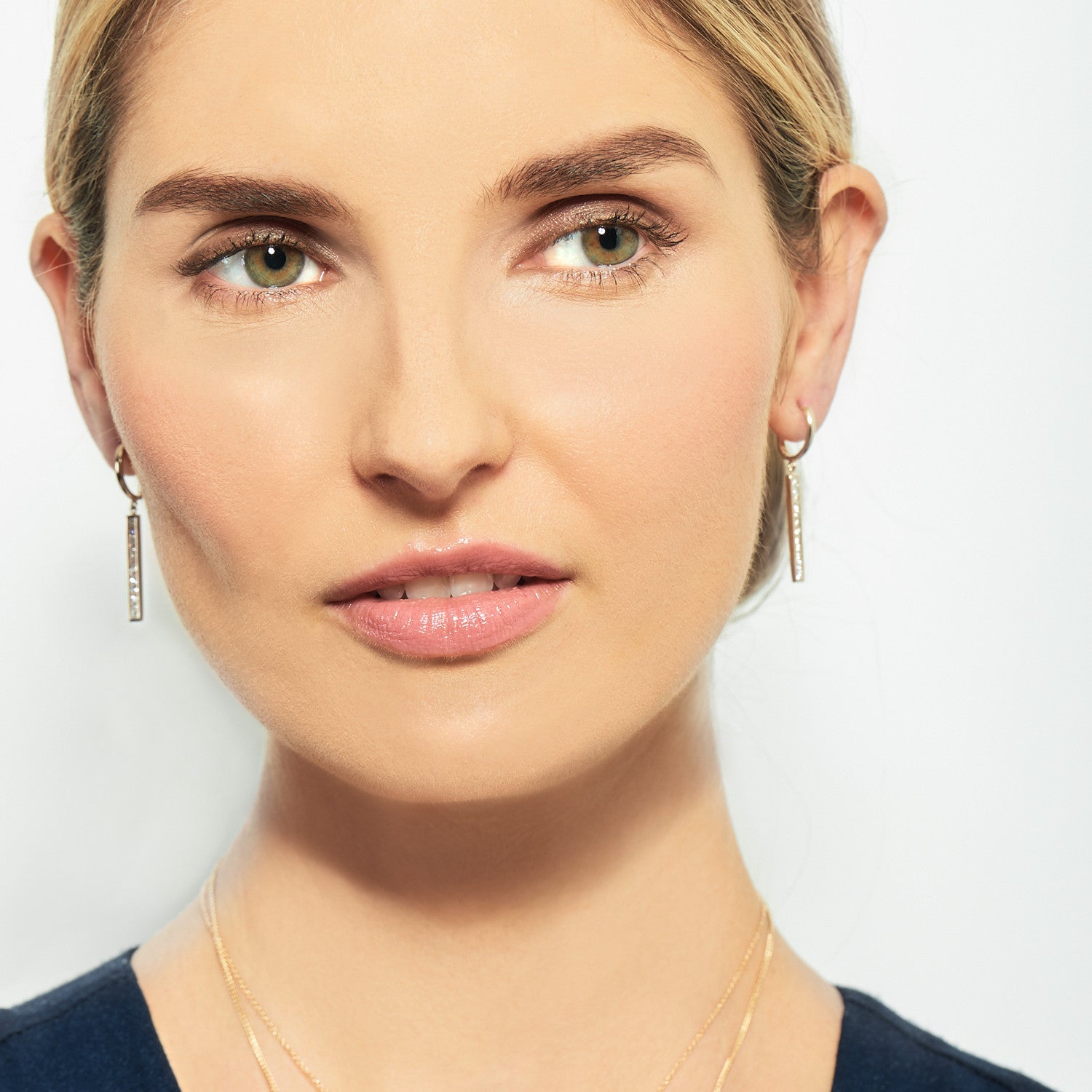 Selin Kent 14K Emmeline Earrings with White Diamonds - On Model