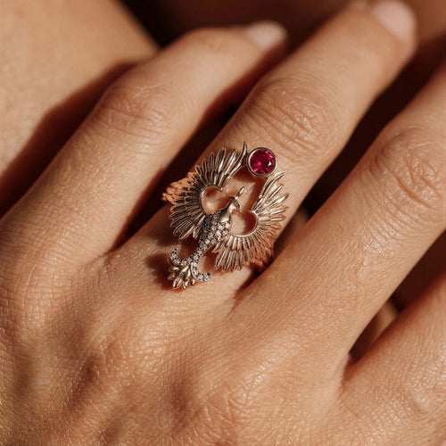 Anka Rising Ring - Ruby