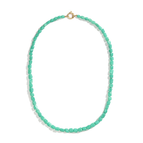 Chrysoprase Nugget Beaded Necklace