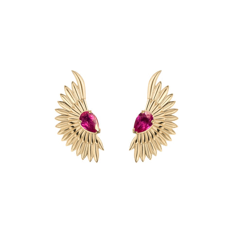 Anka Kanat Earrings - Pink Tourmaline