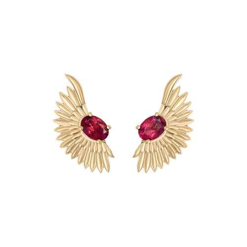 Anka Kanat Earrings - Pink Tourmaline