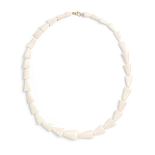 White Coral Beaded Necklace