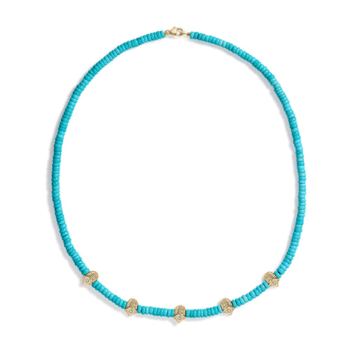 Khepri Scarab Turquoise Necklace