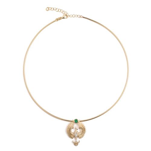 Anka Ascending Necklace - Emerald