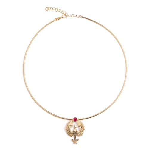 Anka Ascending Necklace - Ruby