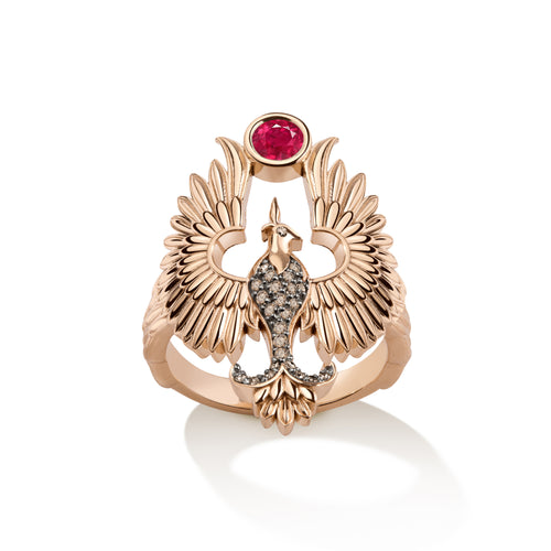 Anka Rising Ring - Ruby
