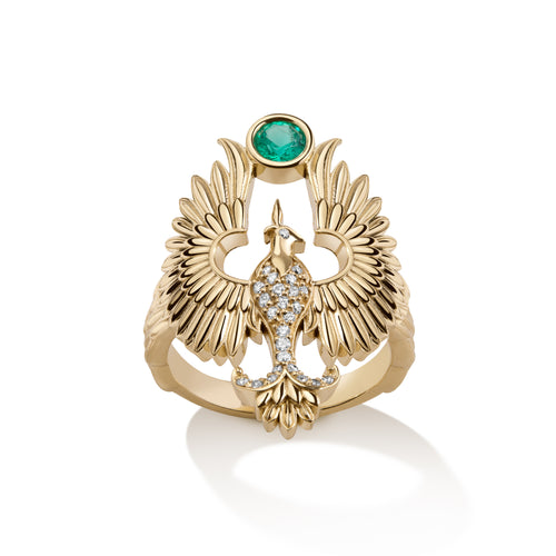 Anka Rising Ring - Emerald