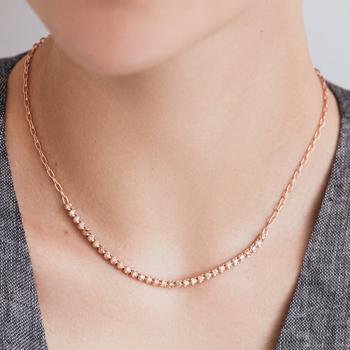 Terra Incognita "Simone" Partial Tennis Necklace