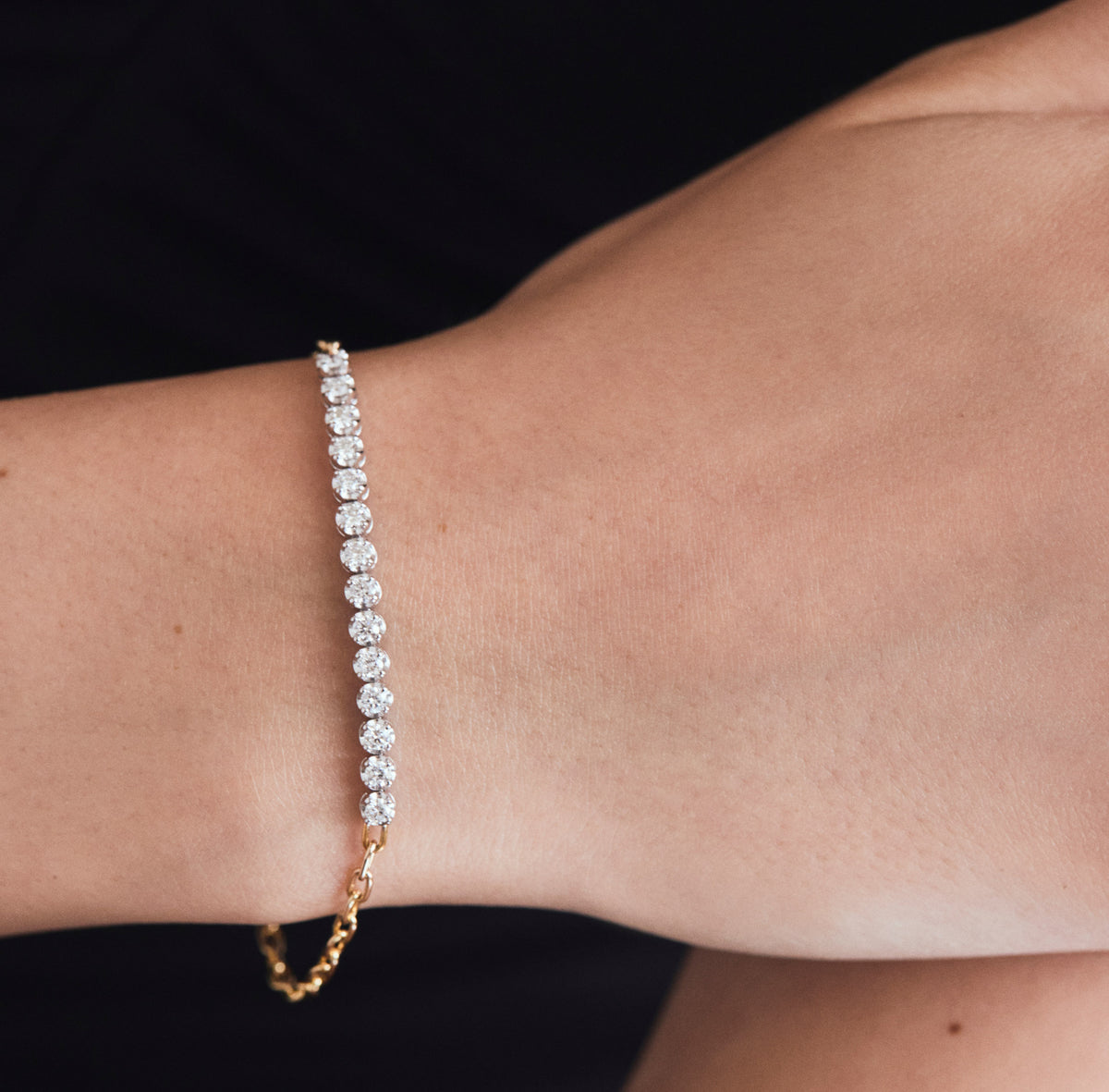 Simone Partial Tennis Bracelet