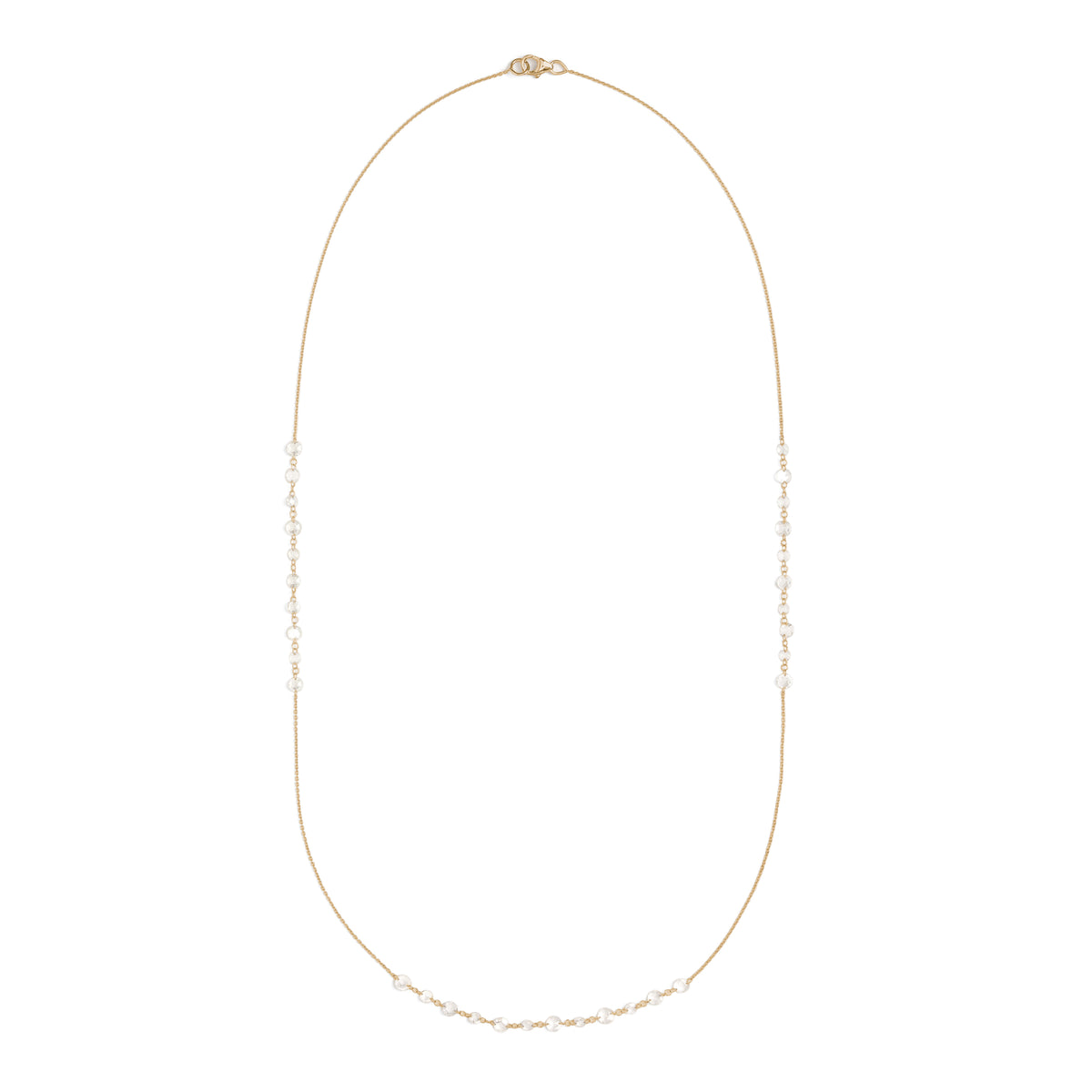 Lila Floating Rose Cut Necklace - Long Version