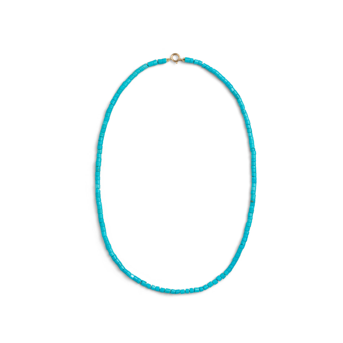 Turquoise Heishi Beaded Necklace