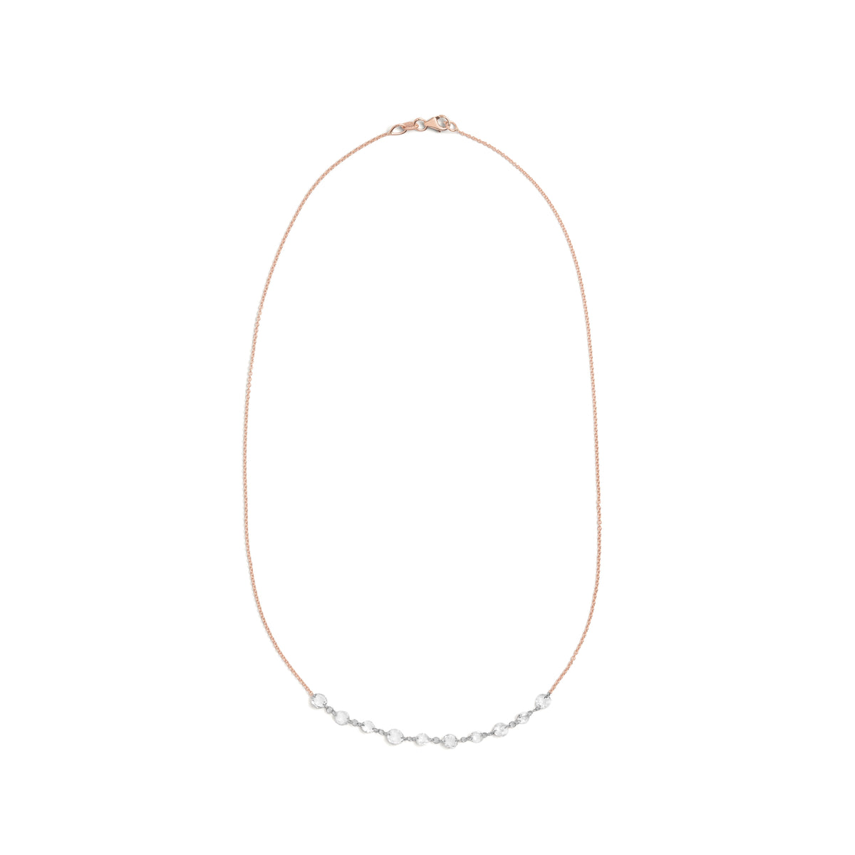 Lila Floating Rose Cut Necklace