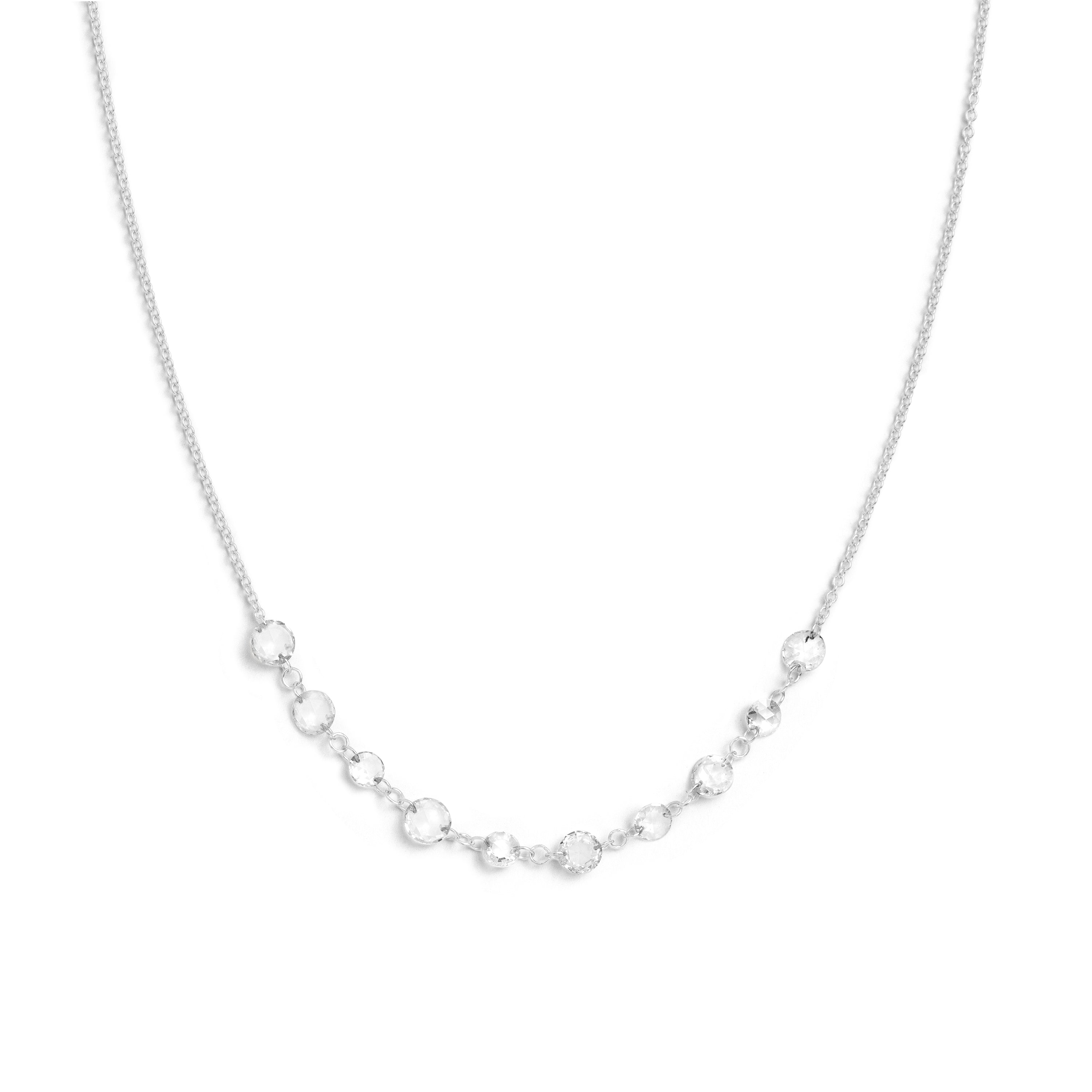 Lila Floating Rose Cut Necklace