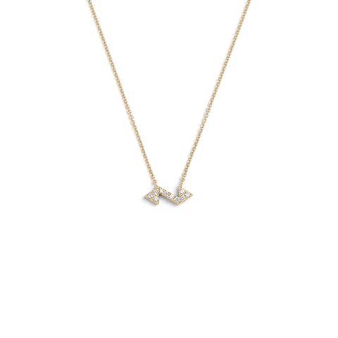 Rhea Necklace | White Diamond & Ruby