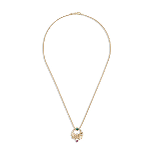 Khepri Scarab Pendant on Snake Chain