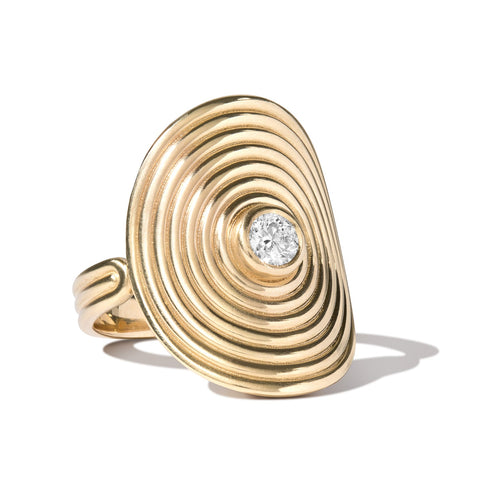 Helia Semi-Spiral Ring