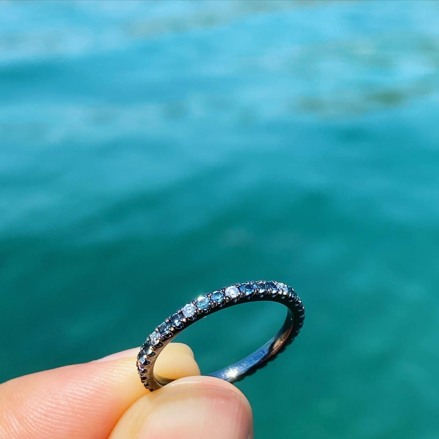 Aegean Blue Eternity Ring