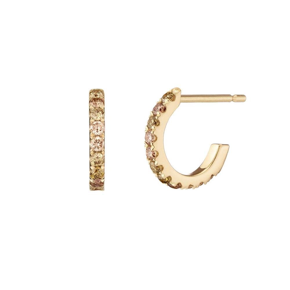 Aegean Green Huggie Hoops