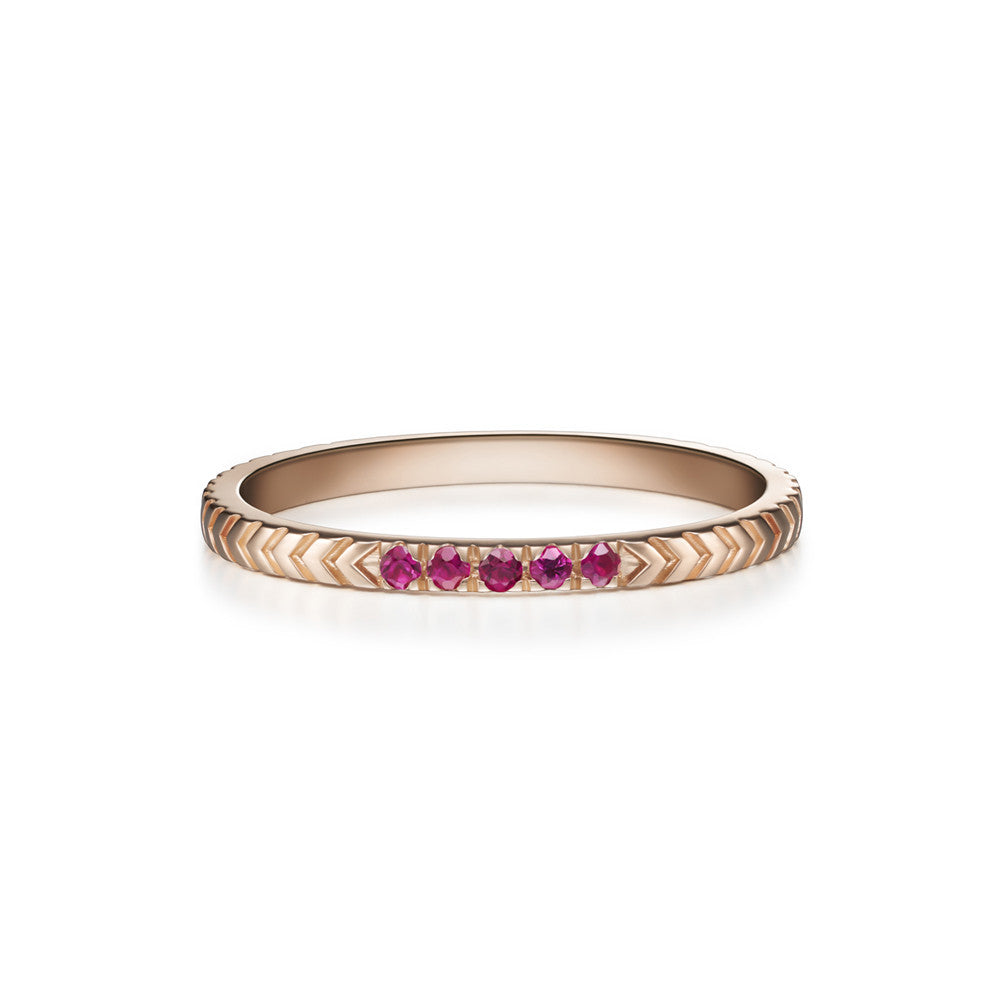 Selin Kent 14K Arya Ring with Rubies